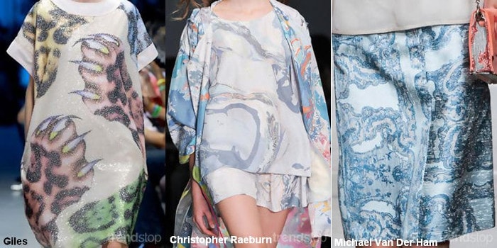Stampe e modelli di tendenze dalle sfilate S / S 2015 Stampe e modelli di tendenze dalle sfilate S / S 2015