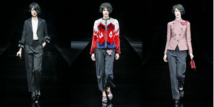 MFW: Emporio Armani è essenziale MFW: Emporio Armani è essenziale