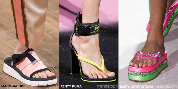 Calzature chiave sulle passerelle per la SS 18 Calzature chiave sulle passerelle per la SS 18