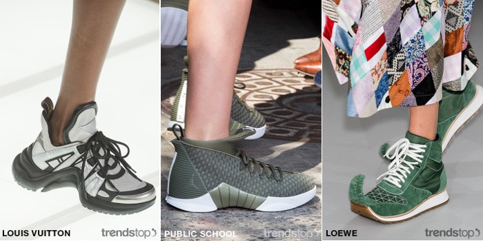 Calzature chiave sulle passerelle per la SS 18 Calzature chiave sulle passerelle per la SS 18