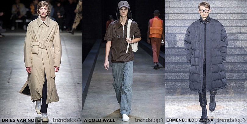 Silhouette chiave sulle passerelle uomo autunno inverno 2019-20 Silhouette chiave sulle passerelle uomo autunno inverno 2019-20