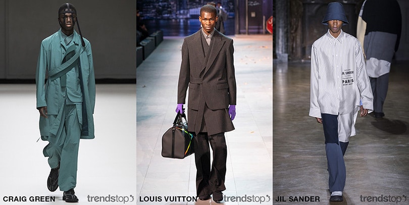Silhouette chiave sulle passerelle uomo autunno inverno 2019-20 Silhouette chiave sulle passerelle uomo autunno inverno 2019-20