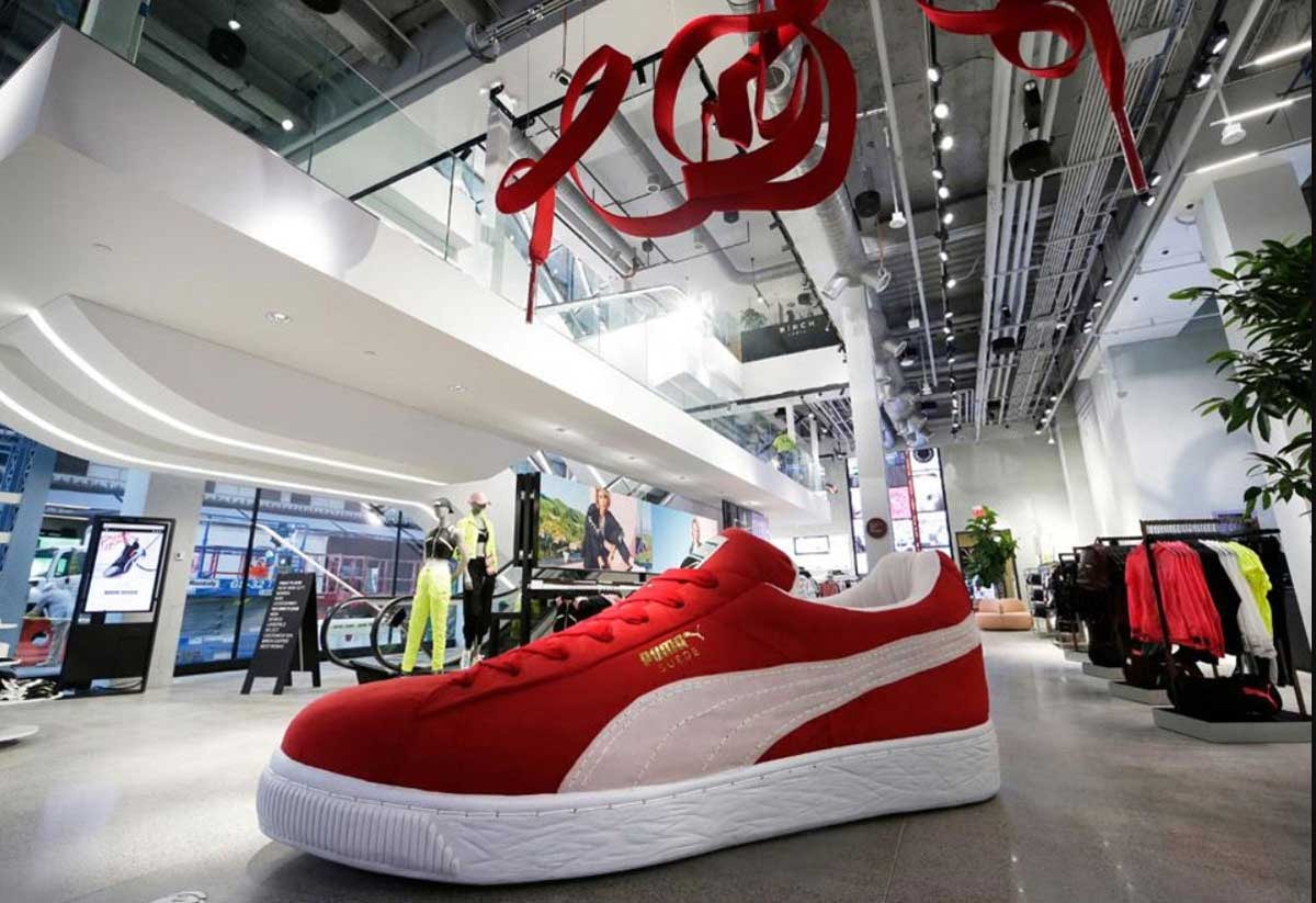 In foto: il primo flagship store nordamericano di Puma a New York City In foto: il primo flagship store nordamericano di Puma a New York City